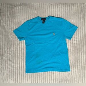 Polo Ralph Lauren Boys’ Blue Tee with Orange Pony